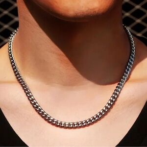 Men's Silver Chain Necklace